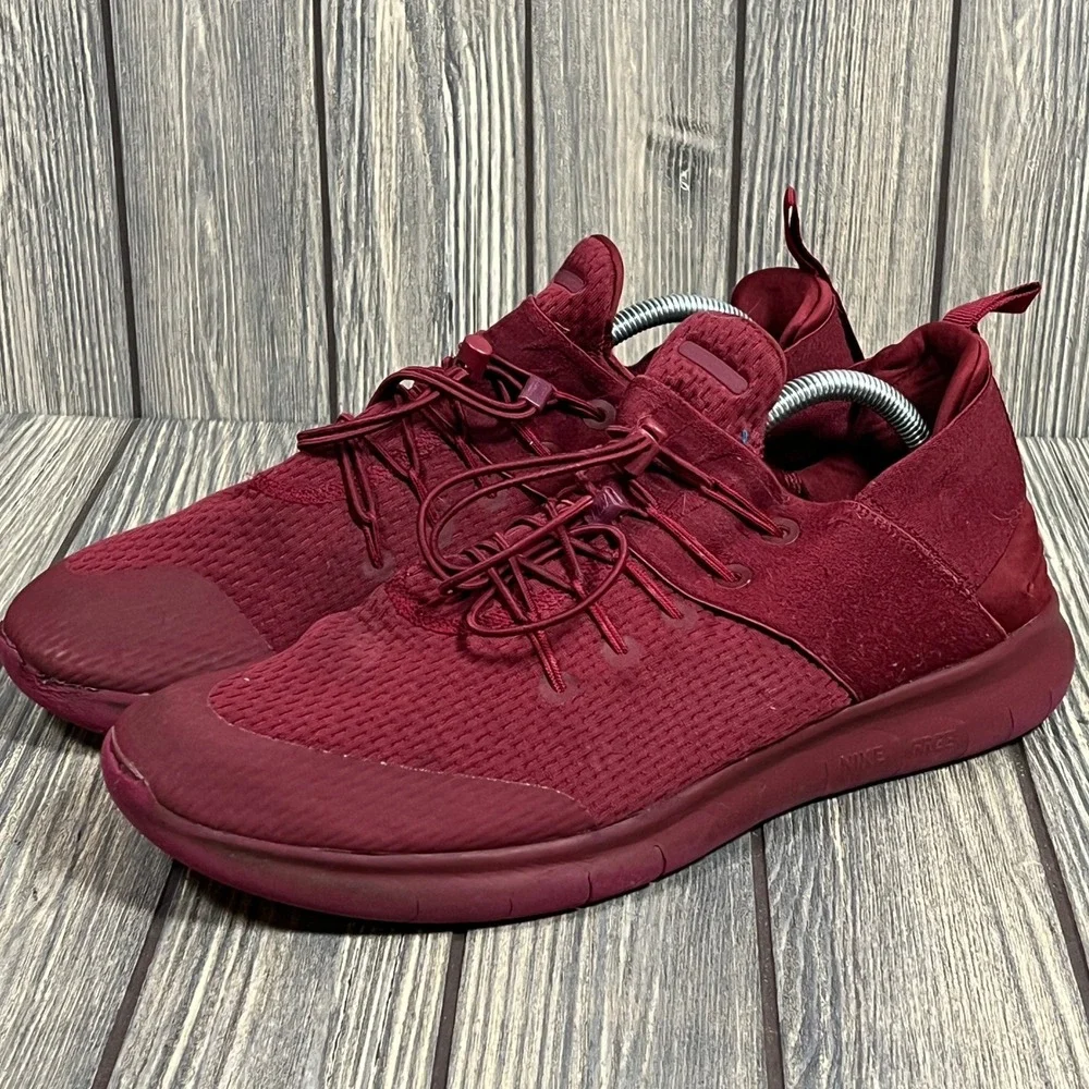 Nike Free RN Commuter Men Sz 12 Burgundy Maroon Running Shoe‎ Sneaker 880841-606